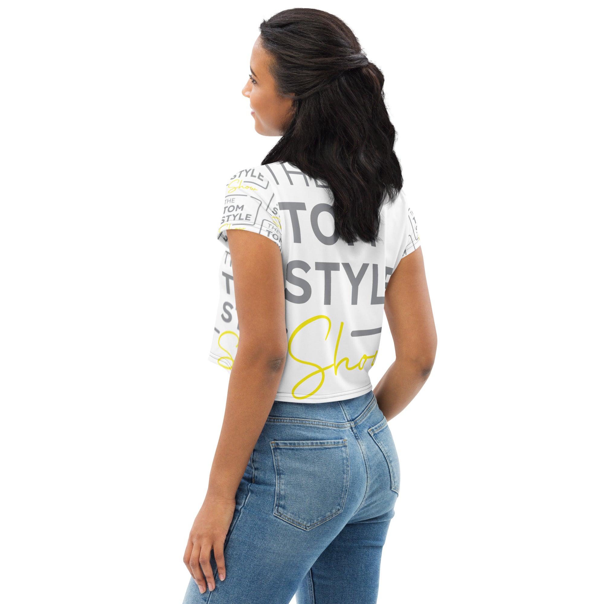 Women's All-Over Print Crop Tee - Tom Style Show